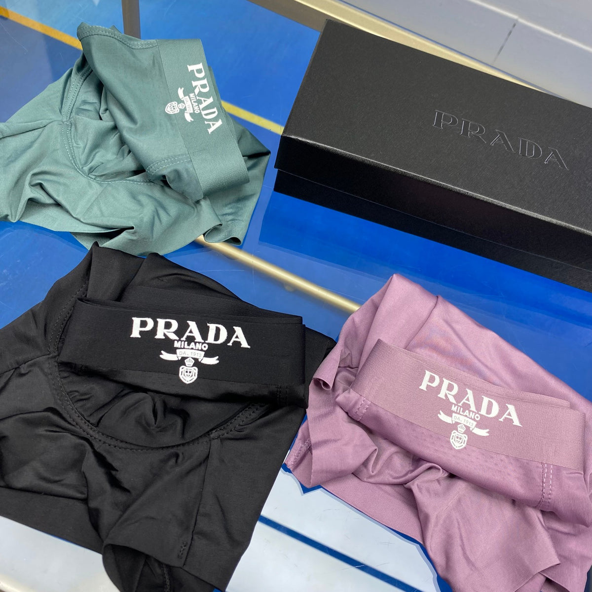 Prada Pink Dark Contrast Waist Boxer Briefs, image 2