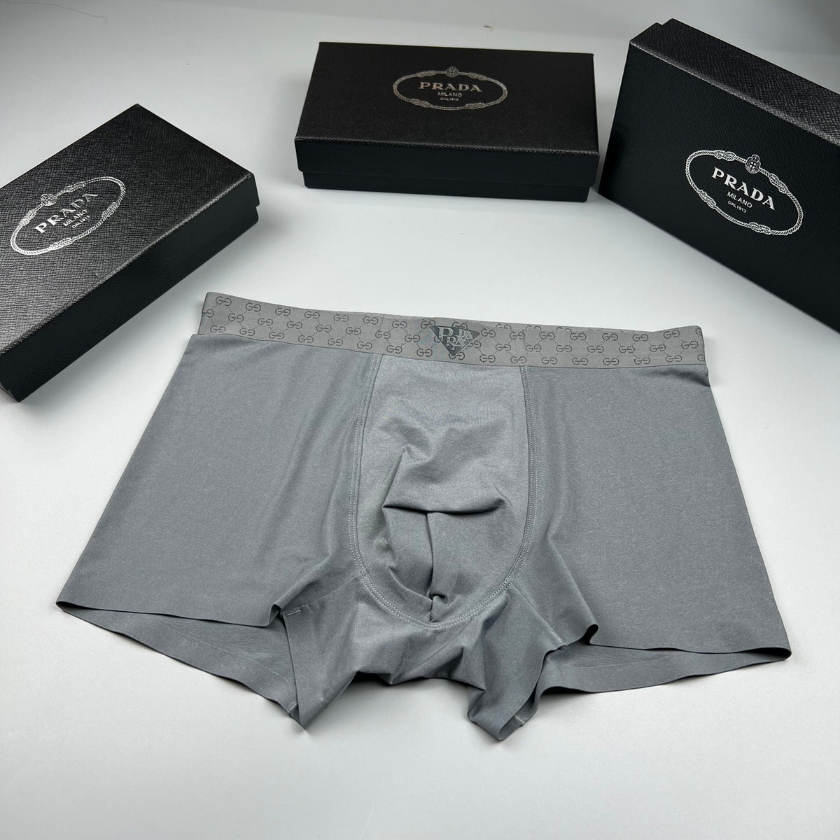 Prada Mint Chevron Waist Triangle Boxer Briefs, image 2