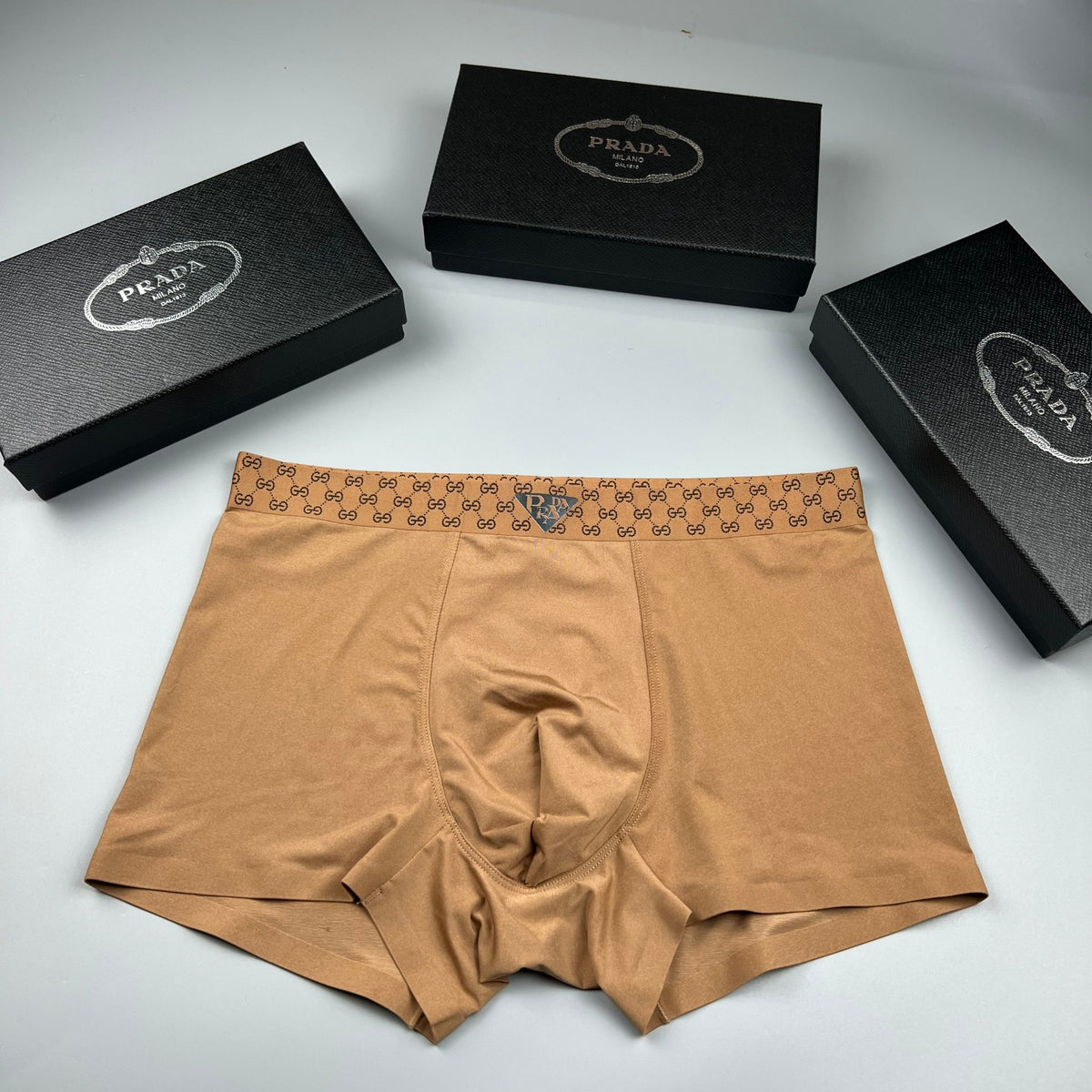 Prada Mint Chevron Waist Triangle Boxer Briefs, image 3