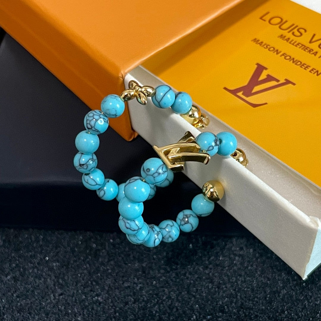 Louis Vuitton Clover Letter Stud Earrings – Style 02 - image 6