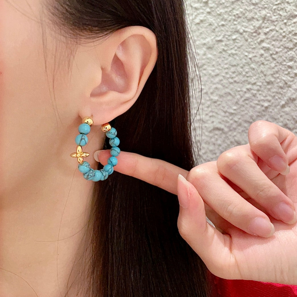 Louis Vuitton Clover Letter Stud Earrings – Style 02 - image 2
