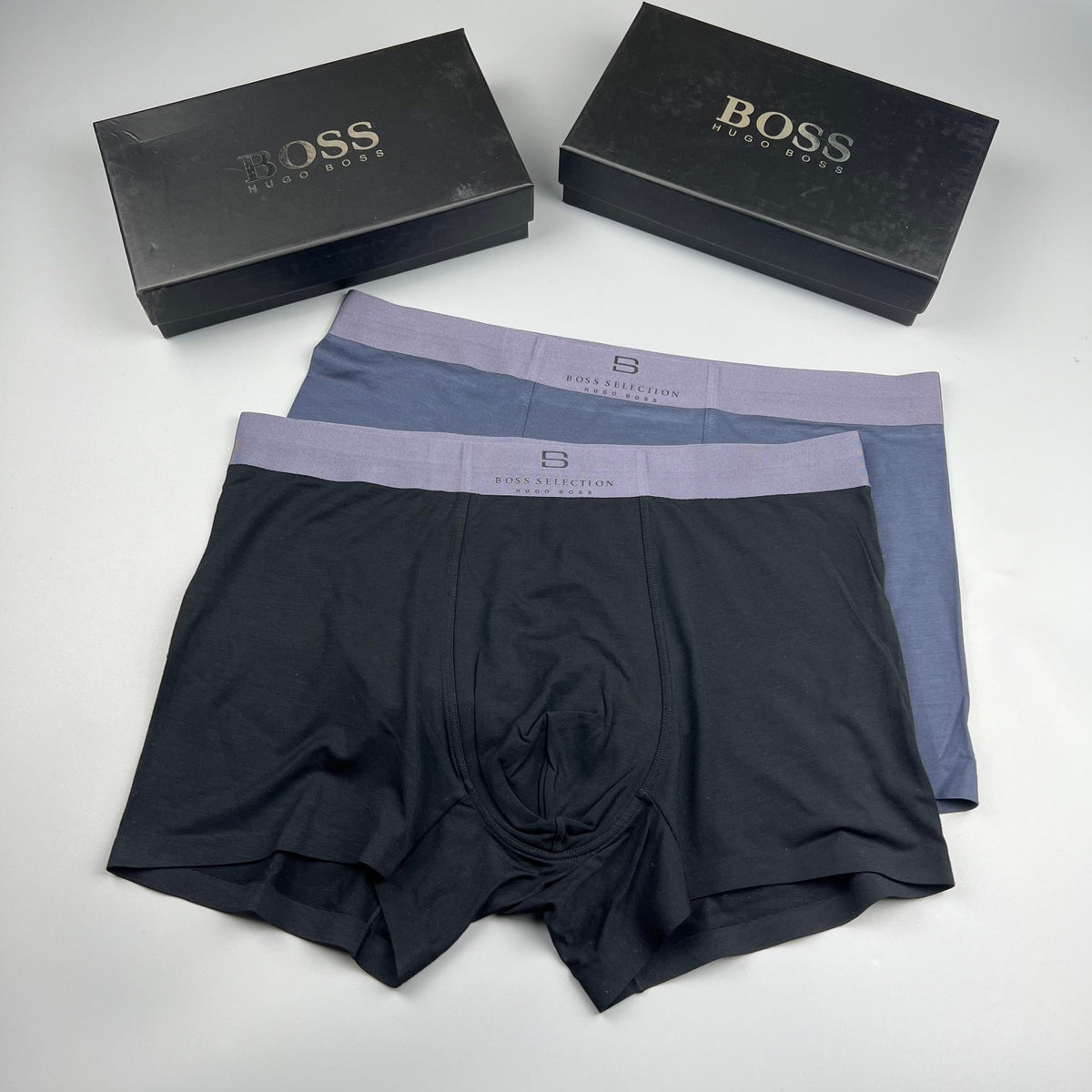 BOSS Black Lilac Small B Waist Boxer Briefs, image 5