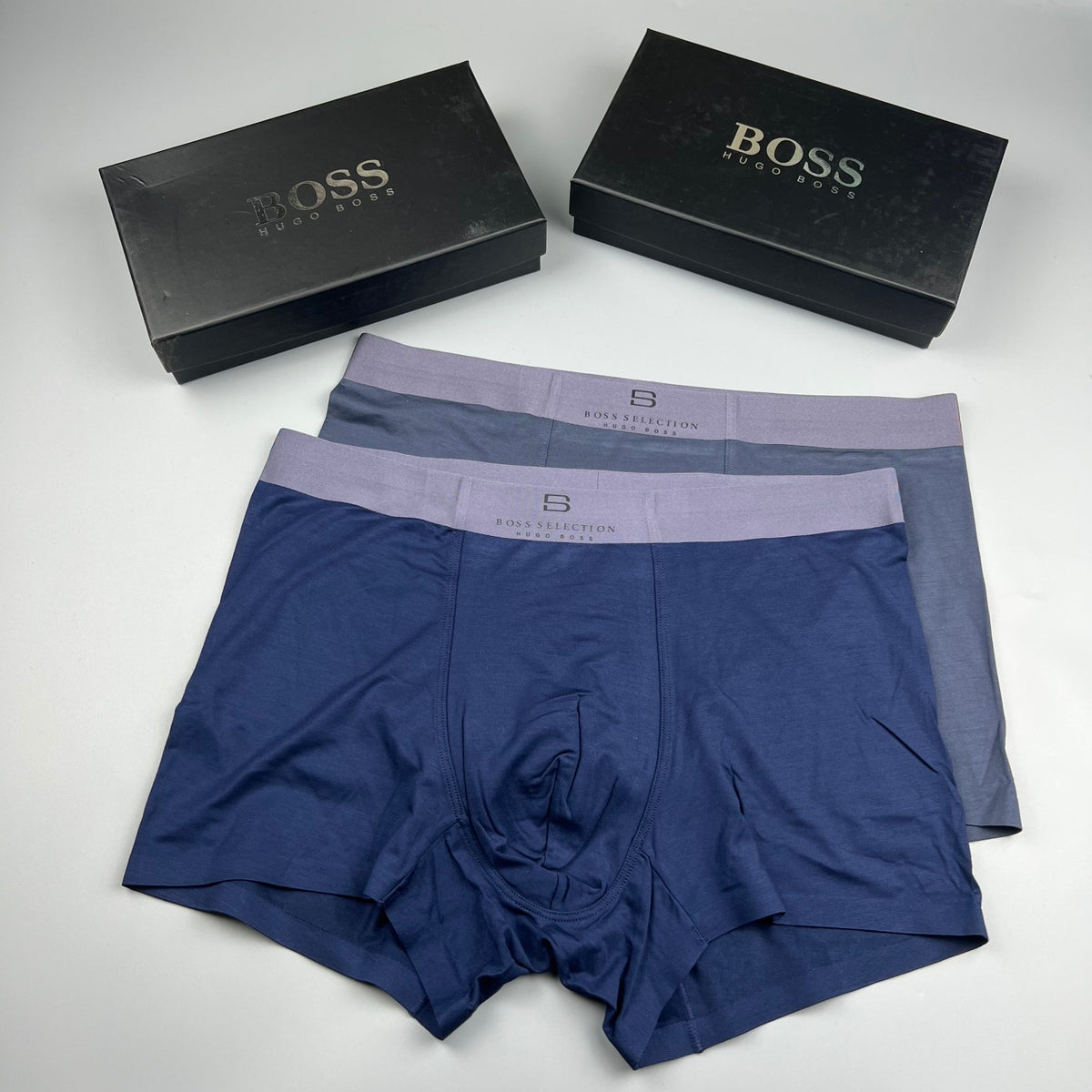 BOSS Black Lilac Small B Waist Boxer Briefs, image 4