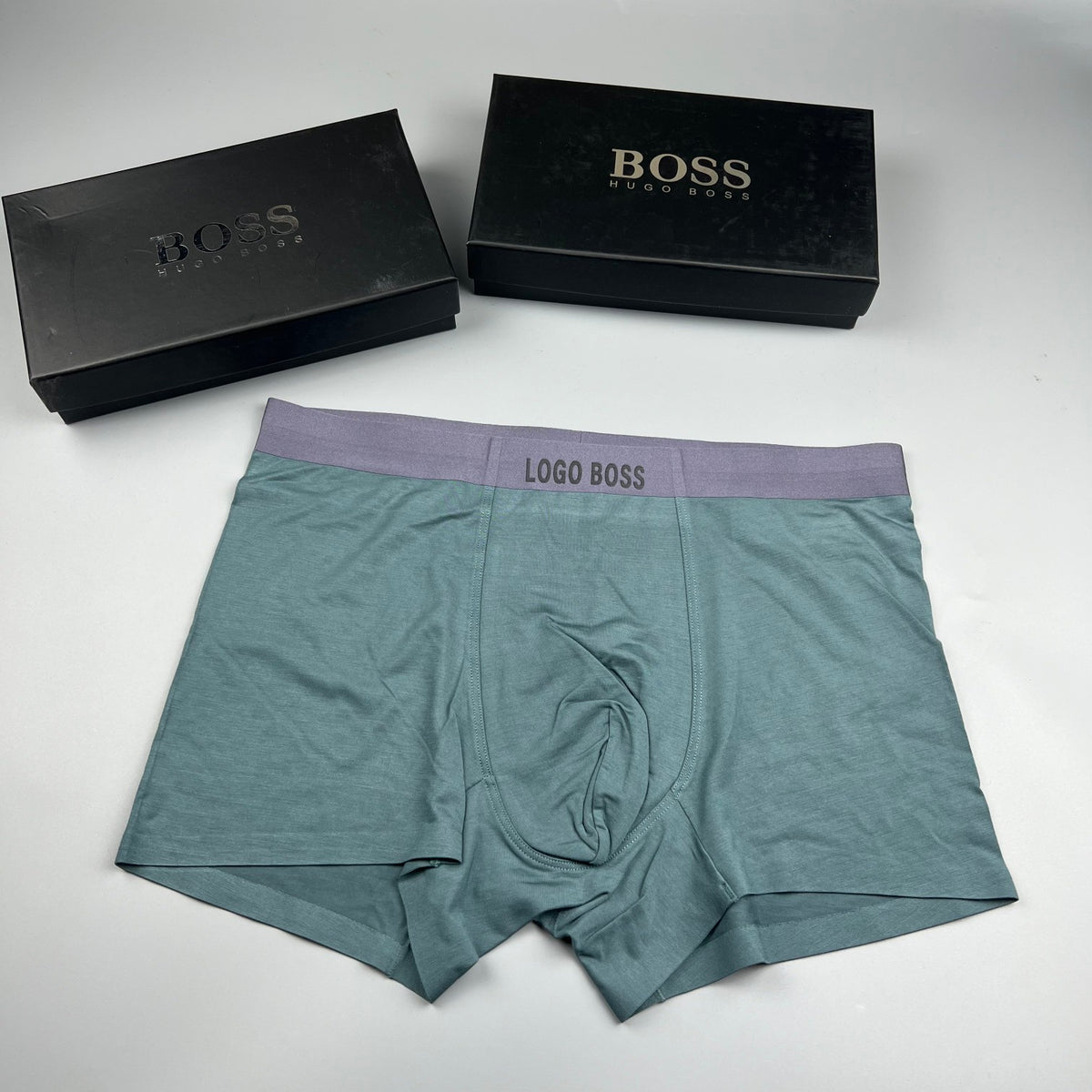 BOSS Black Lilac LOGO BOSS Waist Boxer Briefs, image 3