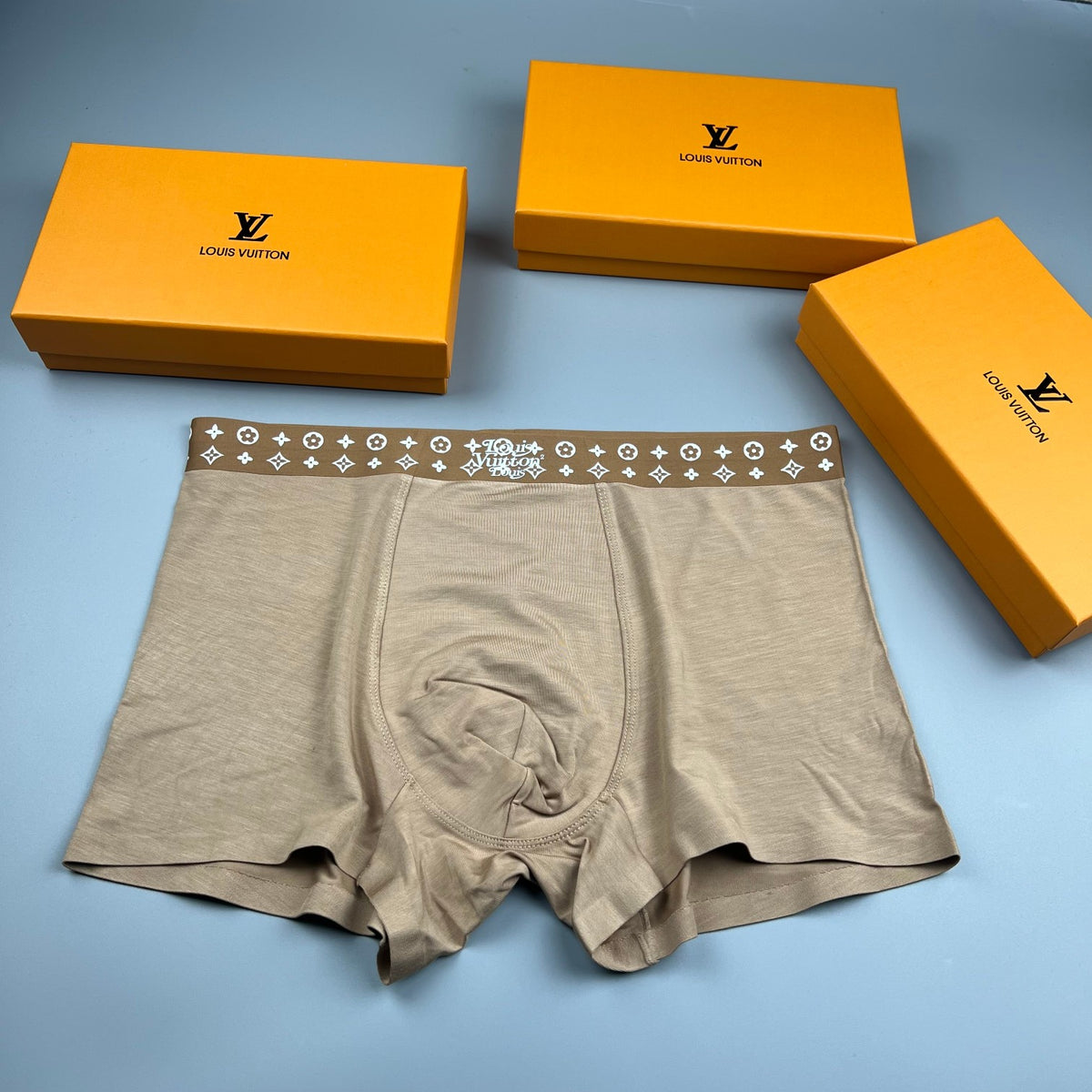 Louis Vuitton Black Small Gold Waist Motifs Boxer Briefs, image 3