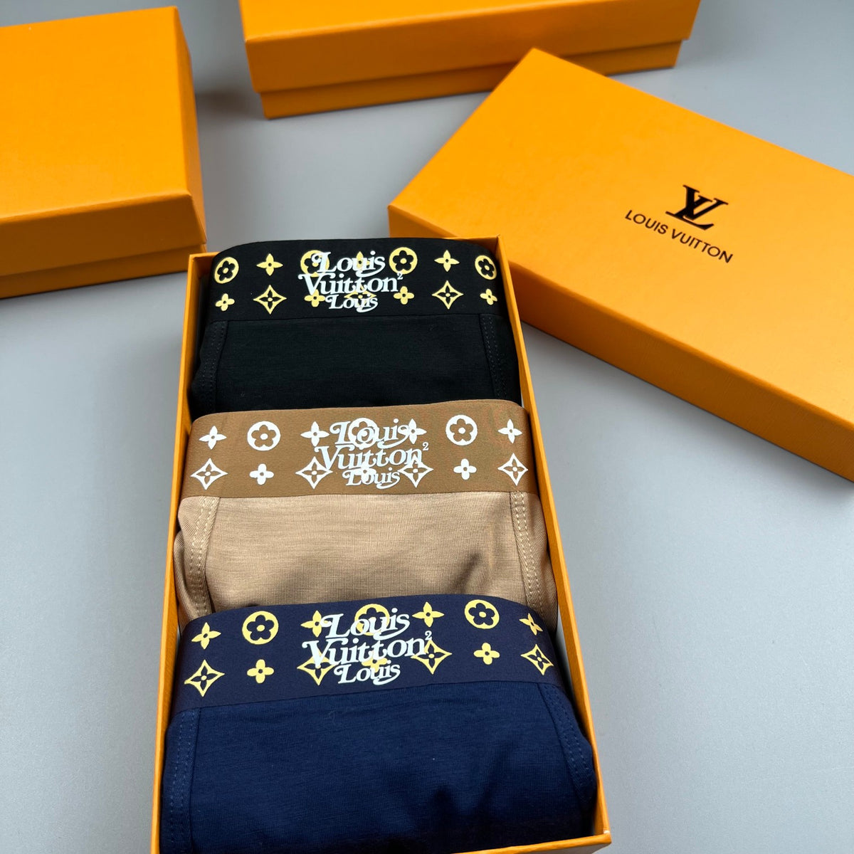 Louis Vuitton Black Small Gold Waist Motifs Boxer Briefs, image 8