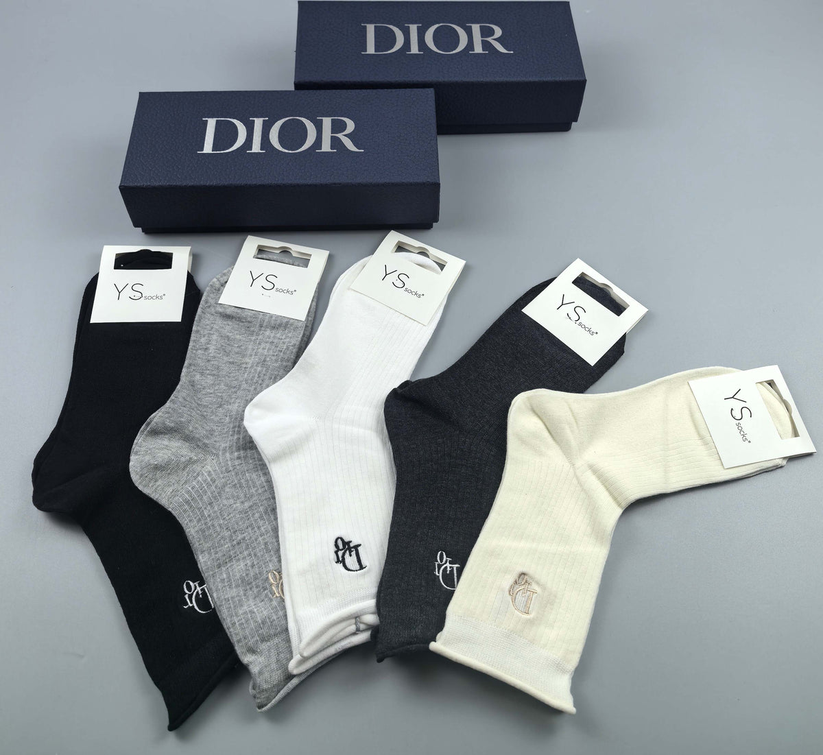 Dior Neutral Broad Product Labels Ankle Socks, image 7