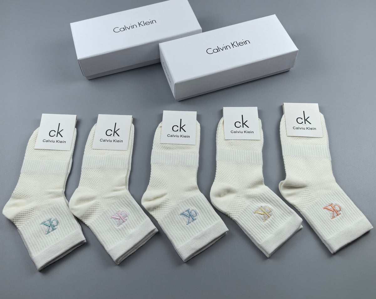 Calvin Klein White Small Motif Assortment Ankle Socks, image 9