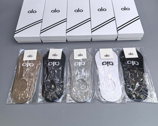 Alo Neutral Packaged Low Opening No-Show Socks, image 1