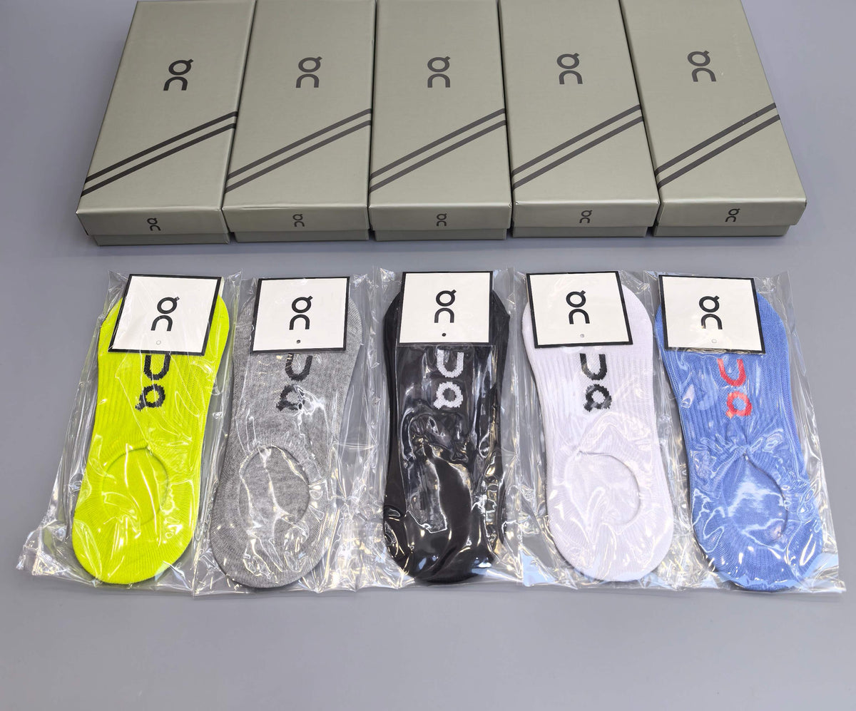 On Packaged Neon Neutral Small Patterns No-Show Socks, image 1