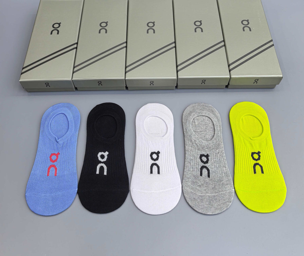 On Packaged Neon Neutral Small Patterns No-Show Socks, image 5