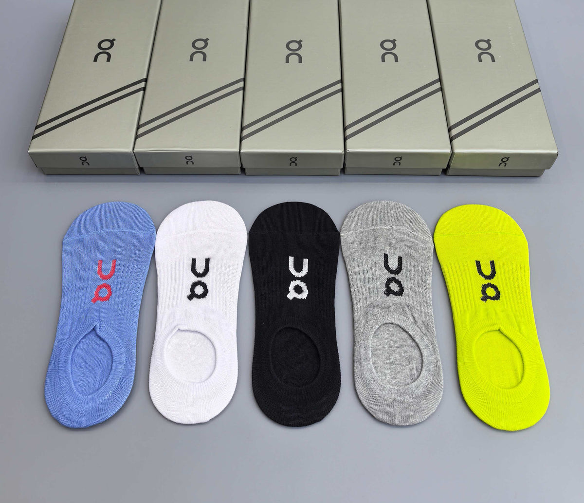 On Packaged Neon Neutral Small Patterns No-Show Socks, image 4