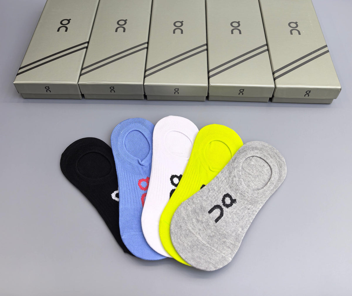 On Packaged Neon Neutral Small Patterns No-Show Socks, image 8