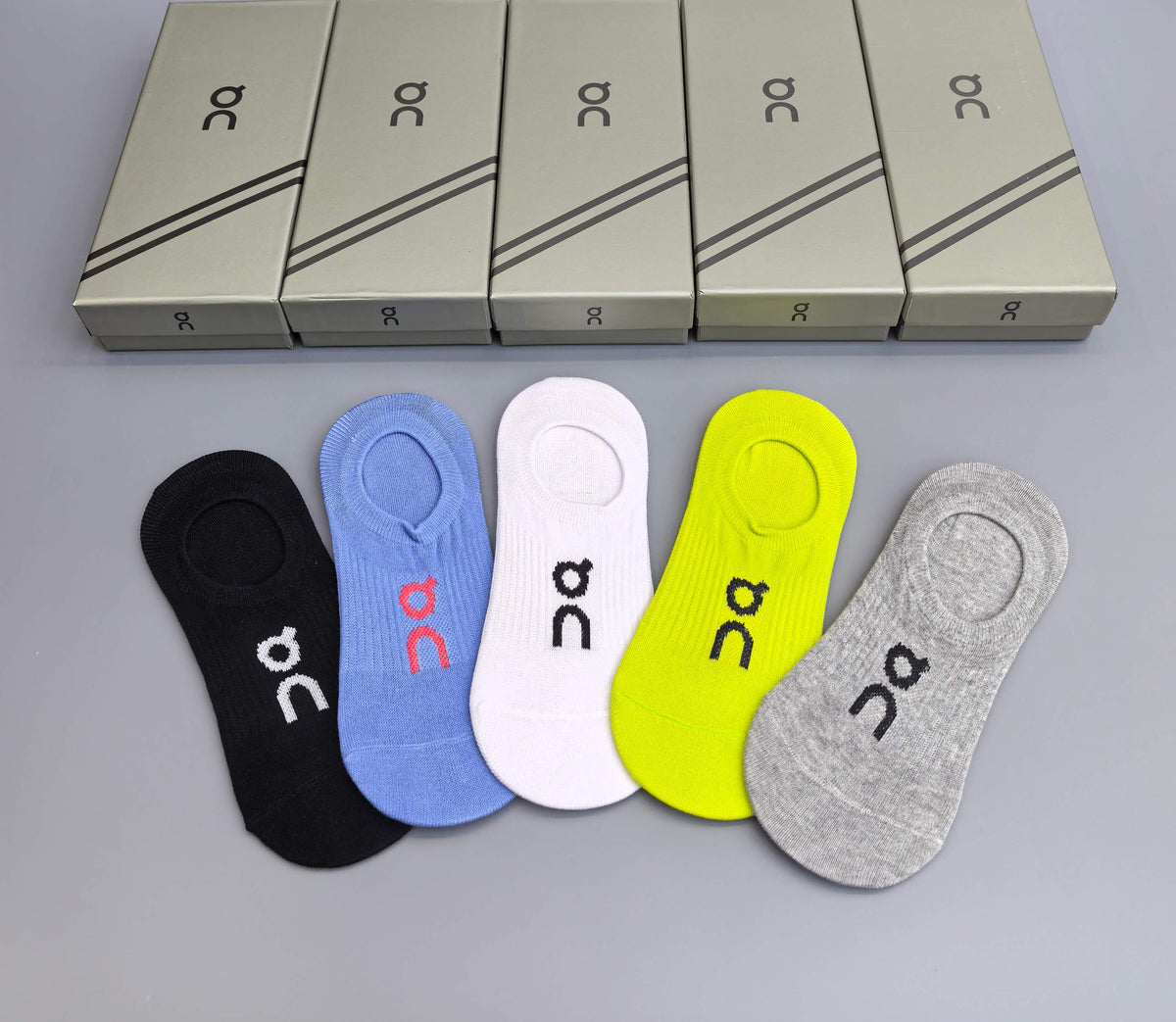 On Packaged Neon Neutral Small Patterns No-Show Socks, image 7