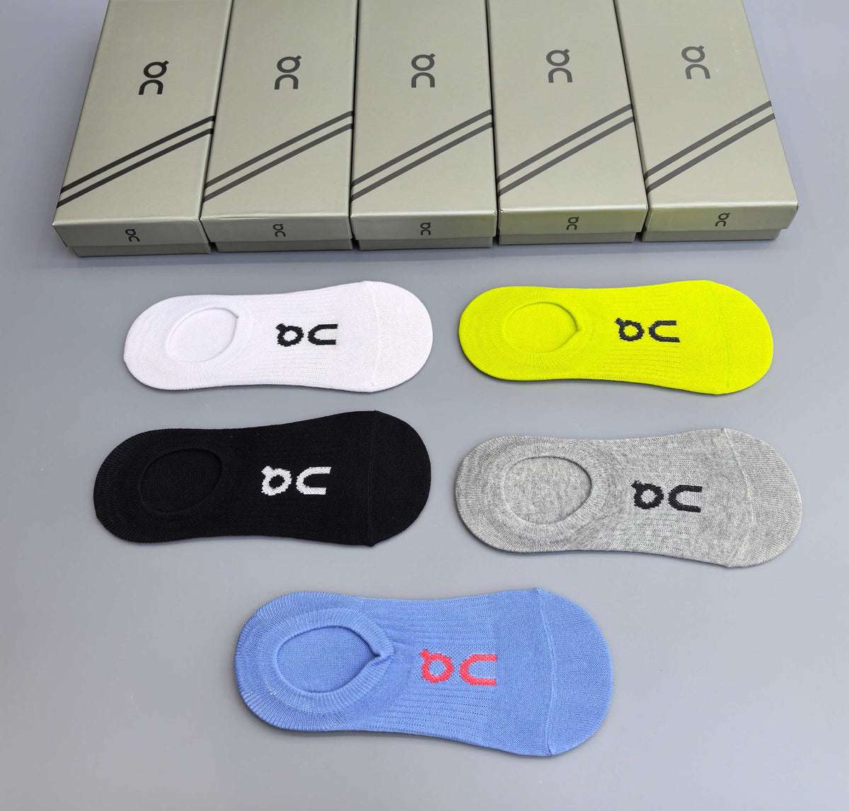 On Packaged Neon Neutral Small Patterns No-Show Socks, image 6