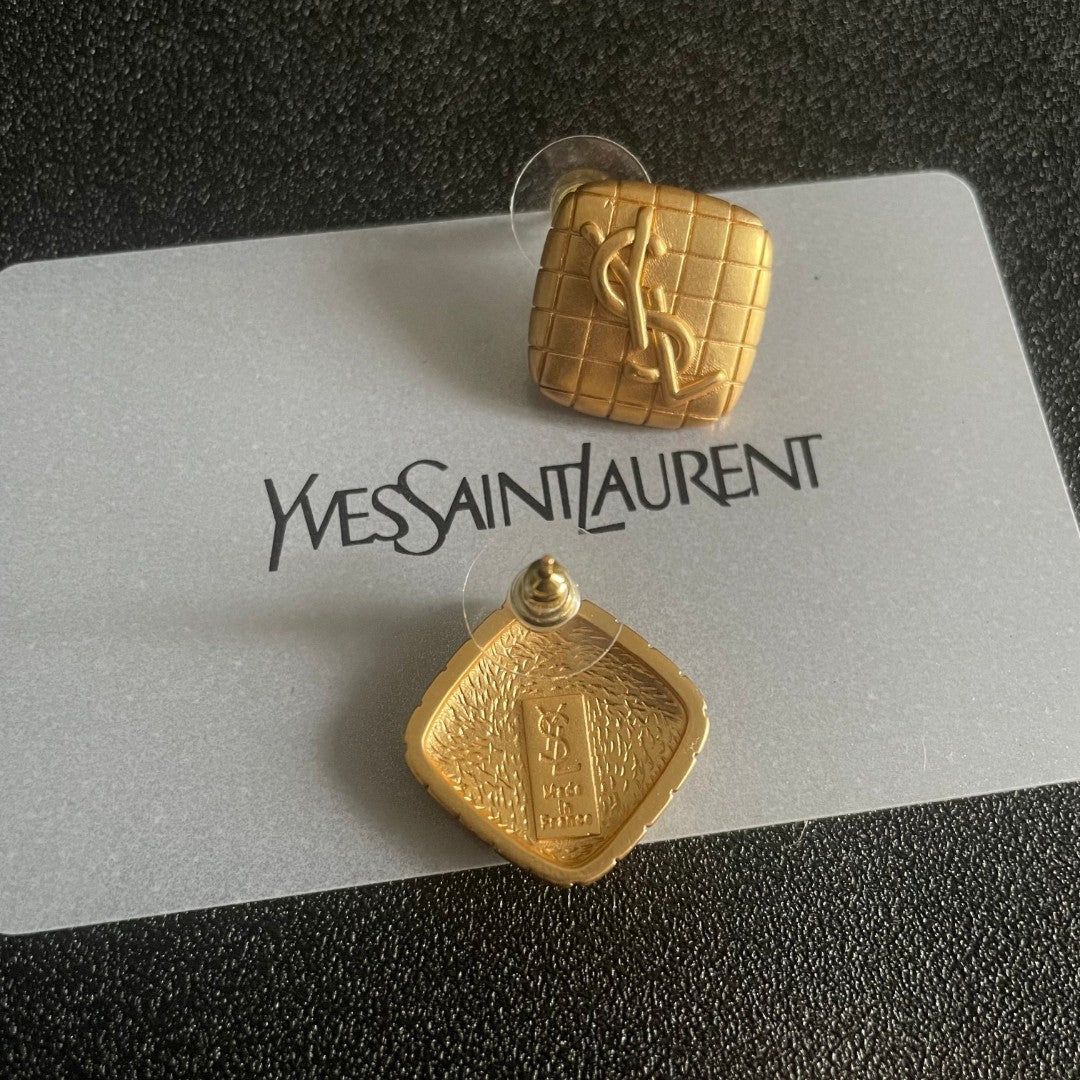 Saint Laurent Logo Letter Stud Earrings – Style 07 - image 7