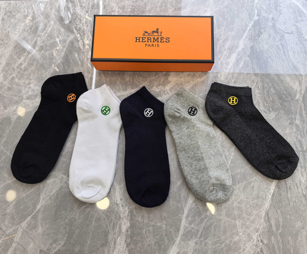 Hermès Boxed Dark Circular Letter Emblems Boxer Briefs, image 3