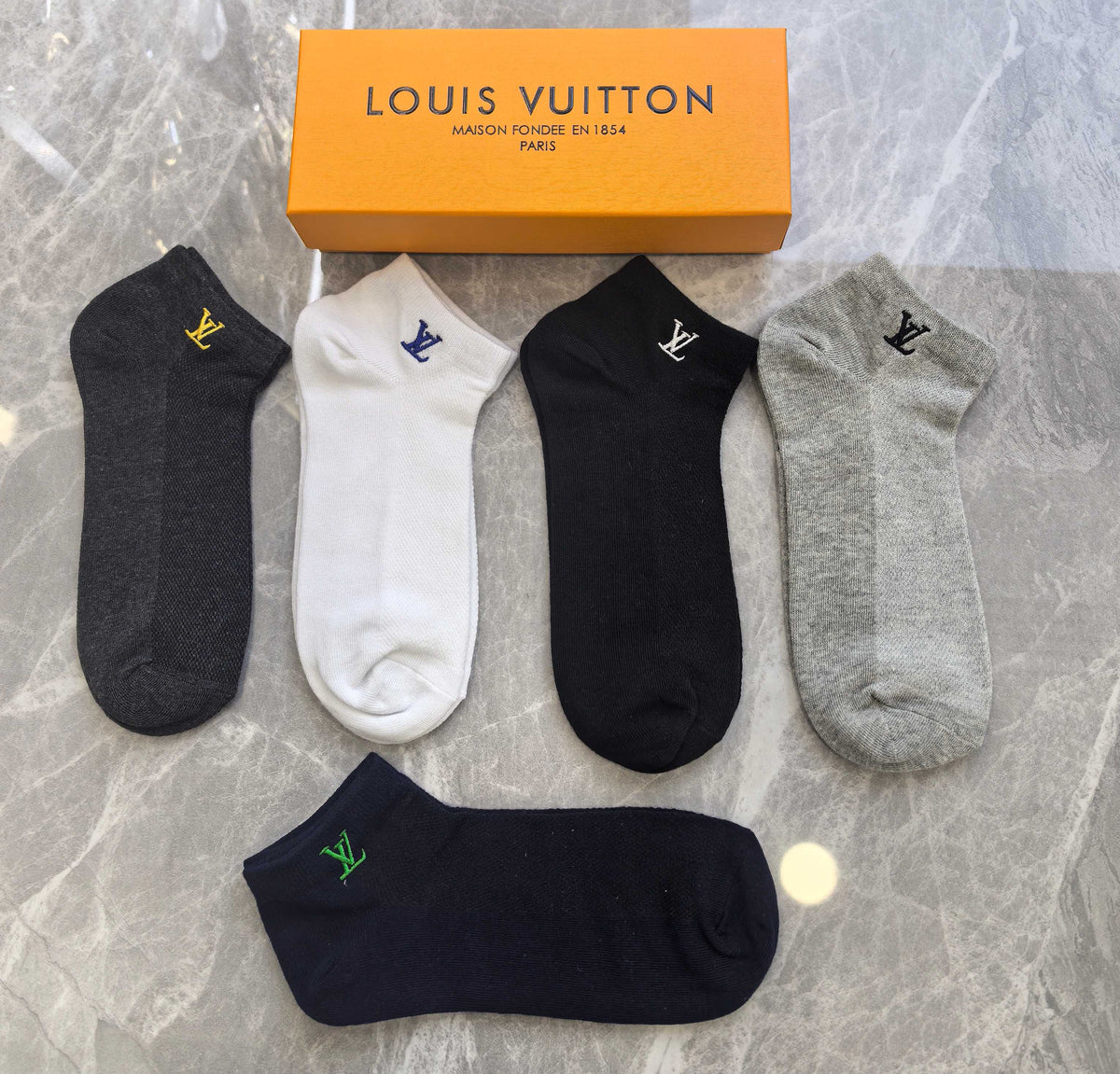 Louis Vuitton Boxed Dark Cream Large Monograms Boxer Briefs, image 6