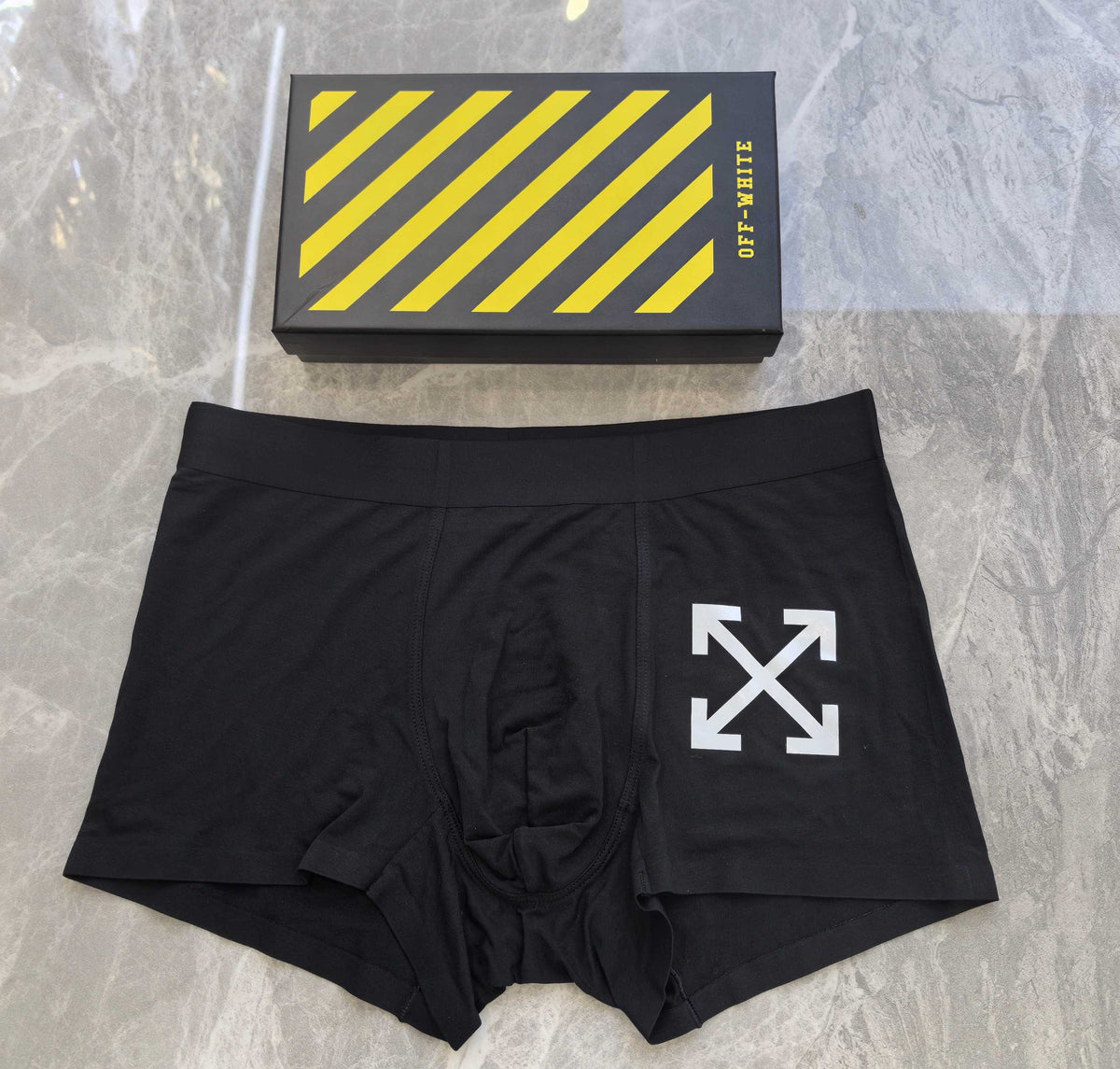 Off-White Green Black Waist Large Arrow Boxer Briefs, image 2