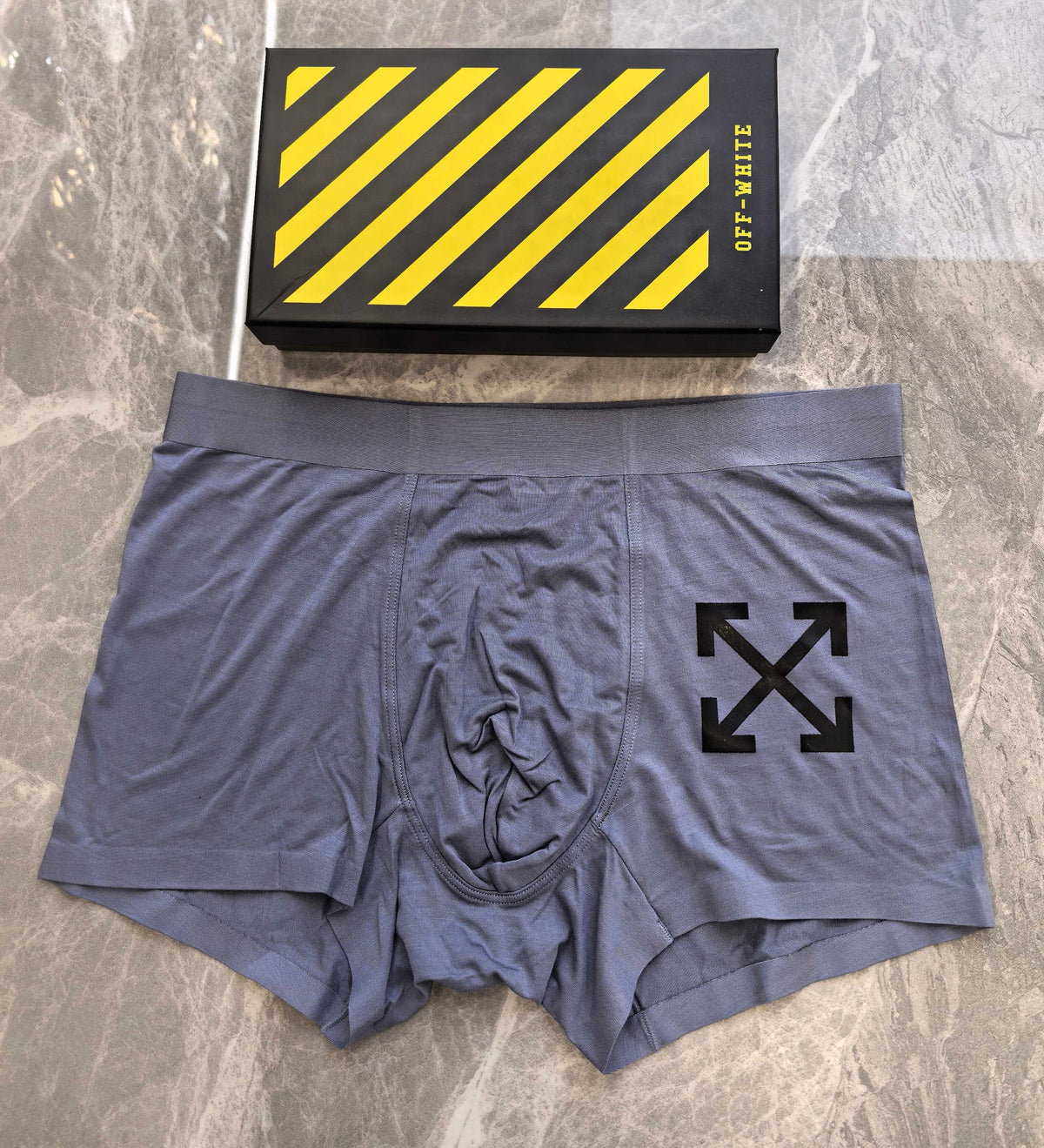 Off-White Green Black Waist Large Arrow Boxer Briefs, image 3