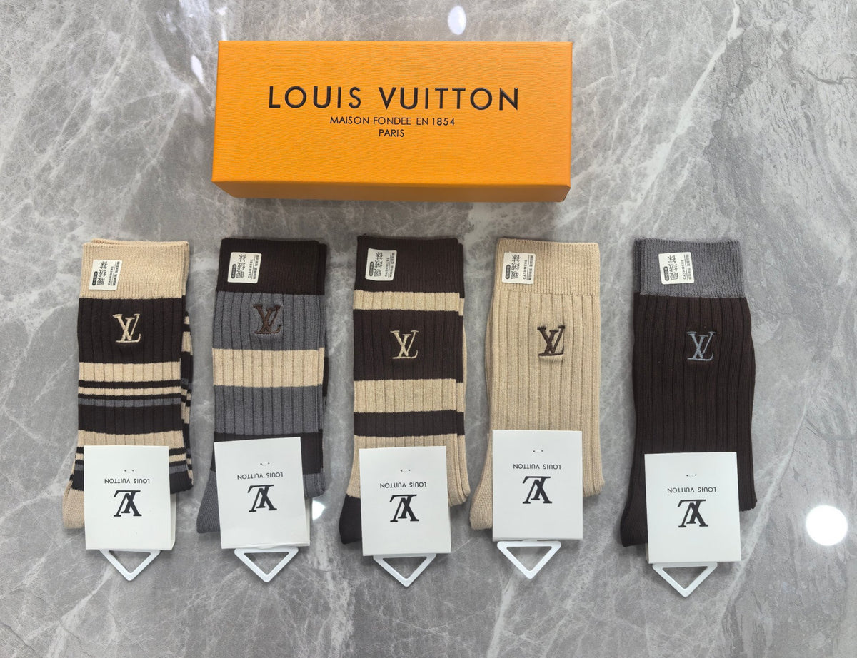 Louis Vuitton Boxed Brown Cream Large Monograms Boxer Briefs, image 8