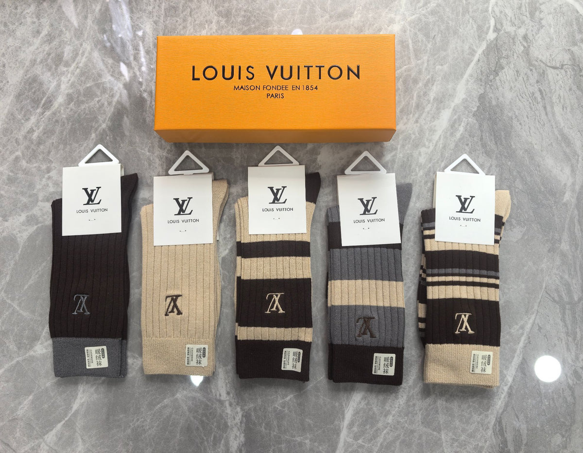 Louis Vuitton Boxed Brown Cream Large Monograms Boxer Briefs, image 9