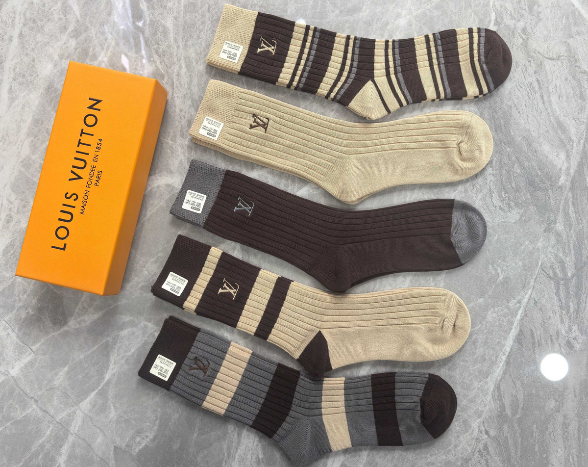 Louis Vuitton Boxed Brown Cream Large Monograms Boxer Briefs, image 4