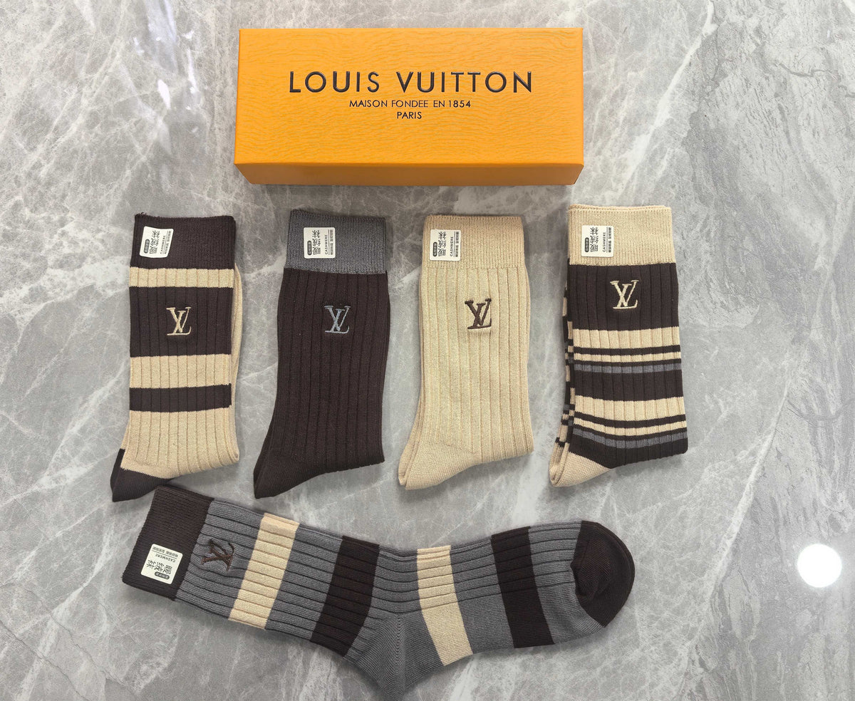 Louis Vuitton Boxed Brown Cream Large Monograms Boxer Briefs, image 2