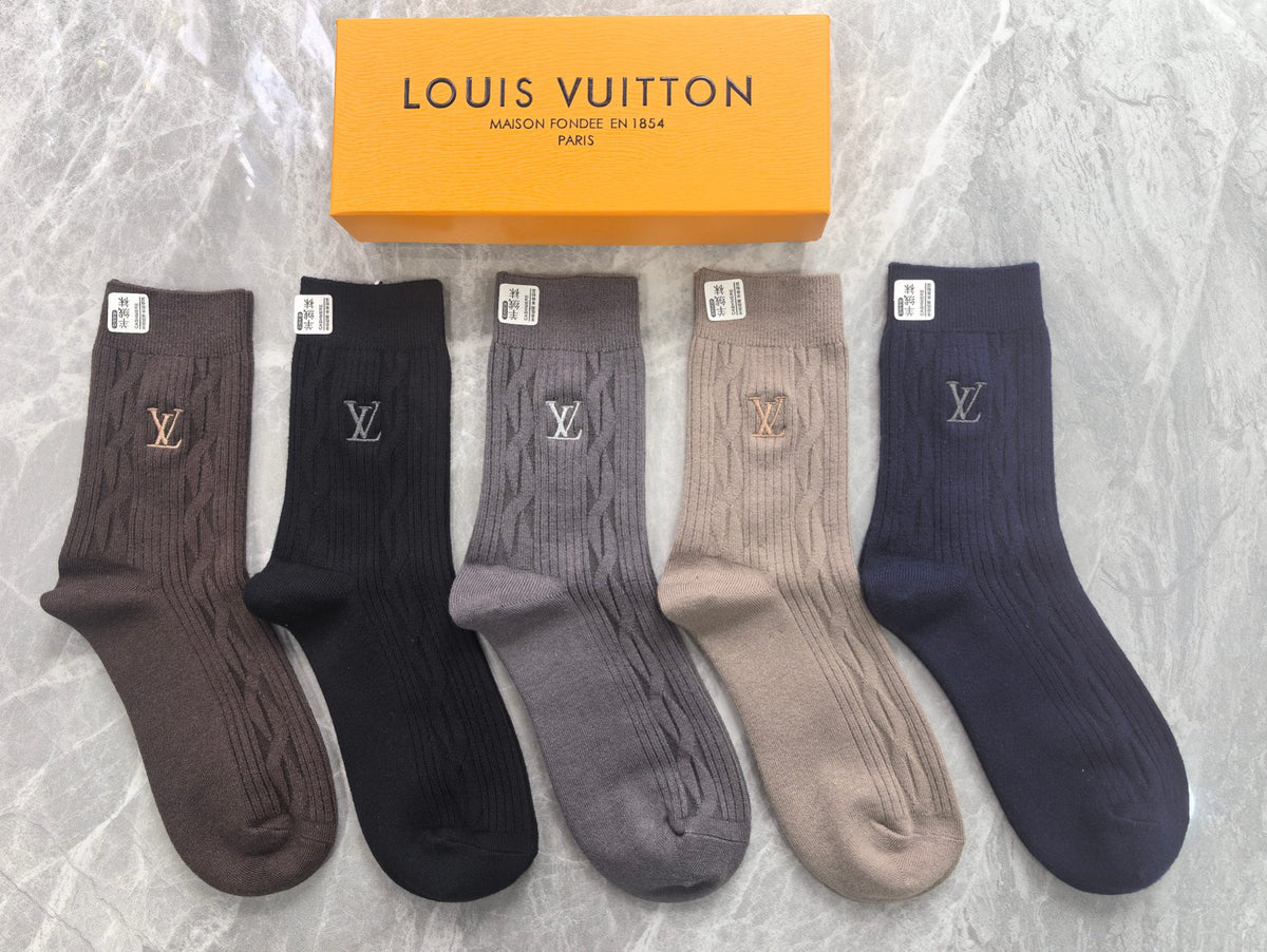 Louis Vuitton Boxed Black Grey Fine Letter Waist Boxer Briefs, image 5