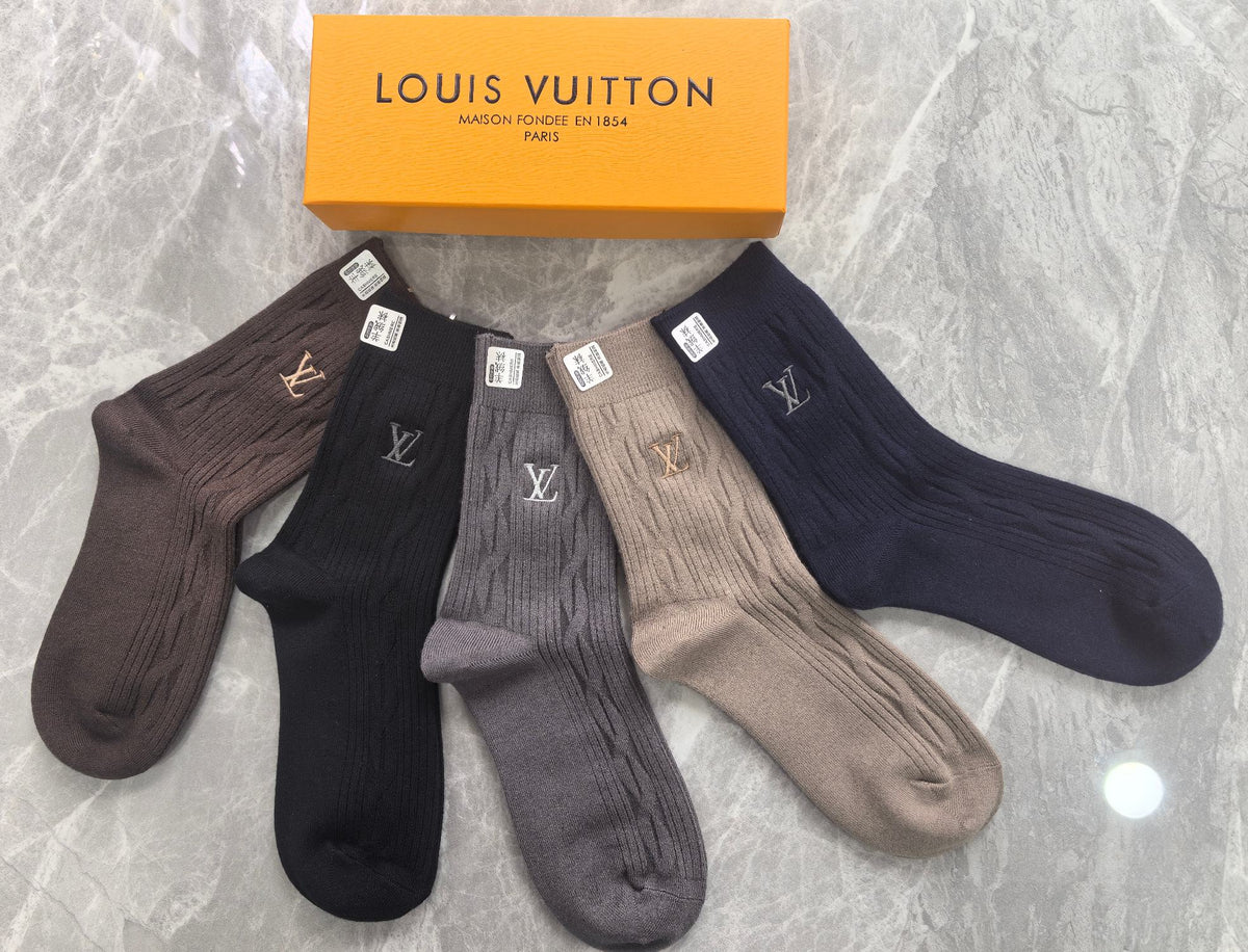 Louis Vuitton Boxed Black Grey Fine Letter Waist Boxer Briefs, image 4
