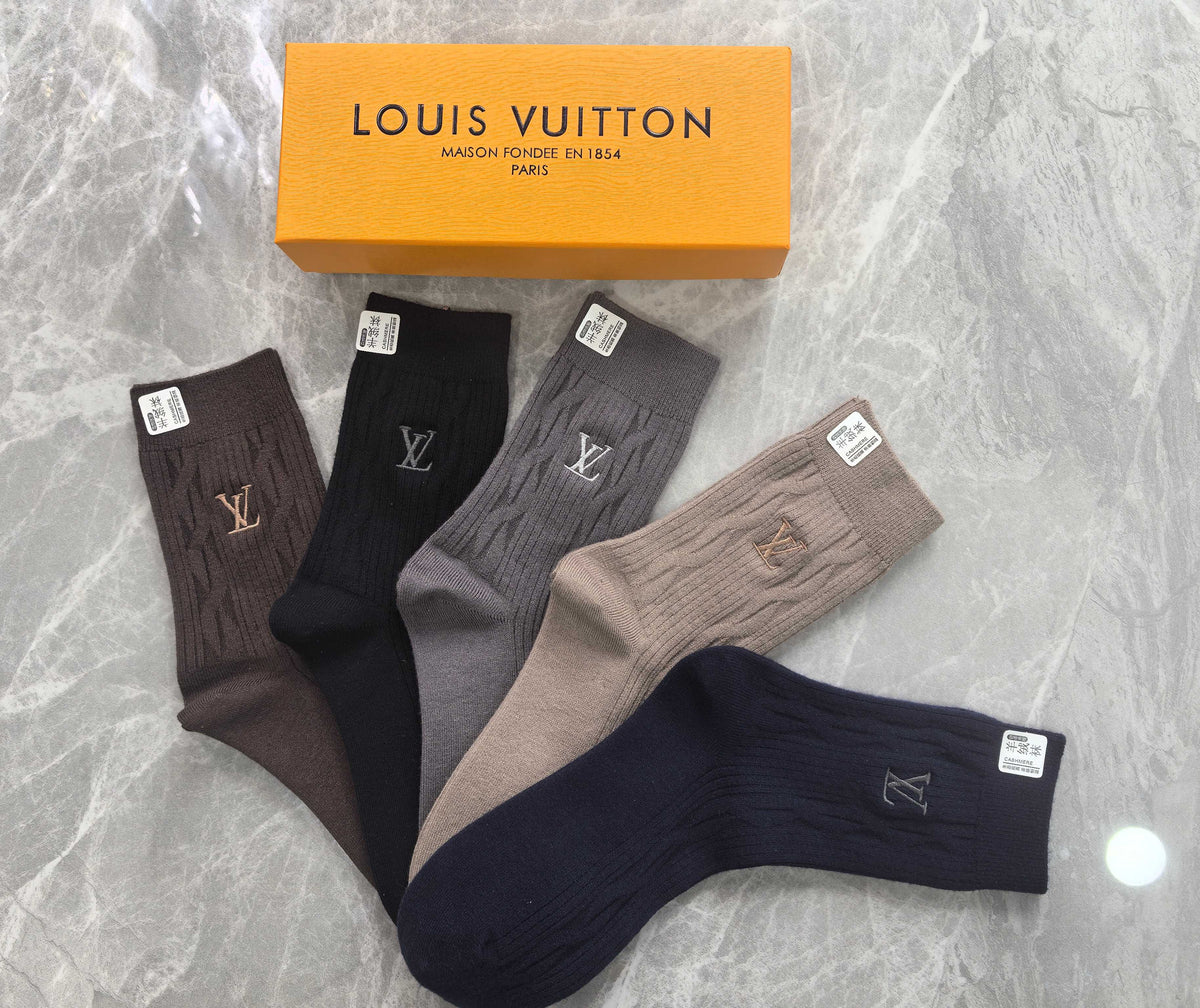 Louis Vuitton Boxed Black Grey Fine Letter Waist Boxer Briefs, image 3