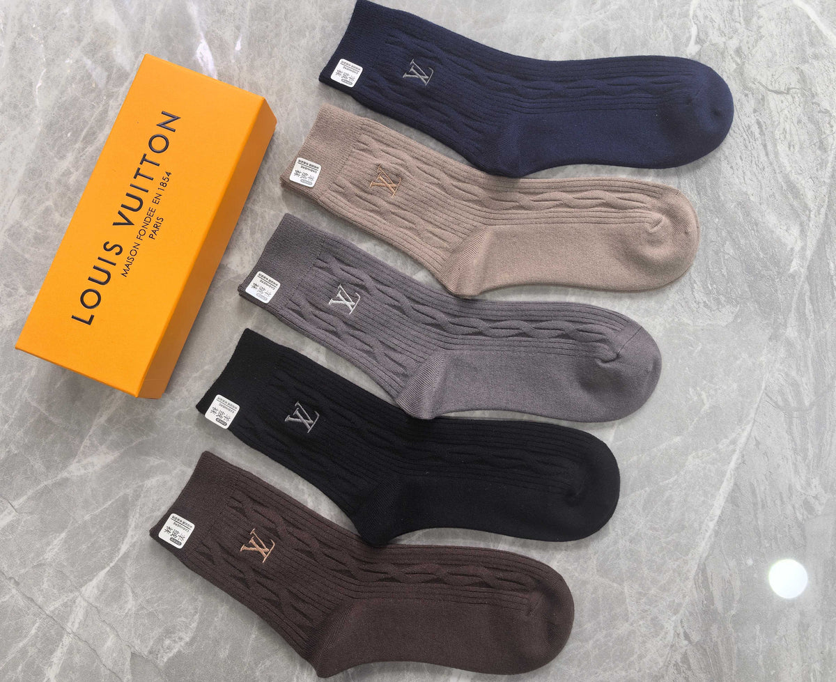 Louis Vuitton Boxed Black Grey Fine Letter Waist Boxer Briefs, image 2