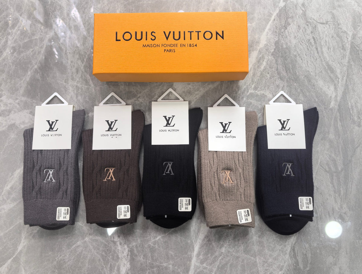 Louis Vuitton Boxed Black Grey Fine Letter Waist Boxer Briefs, image 6