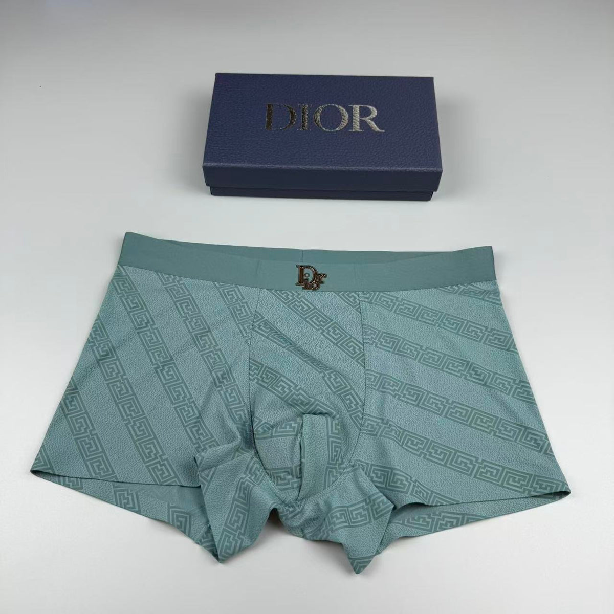 Dior Grey Fine Diagonal Lines Boxer Briefs, image 3