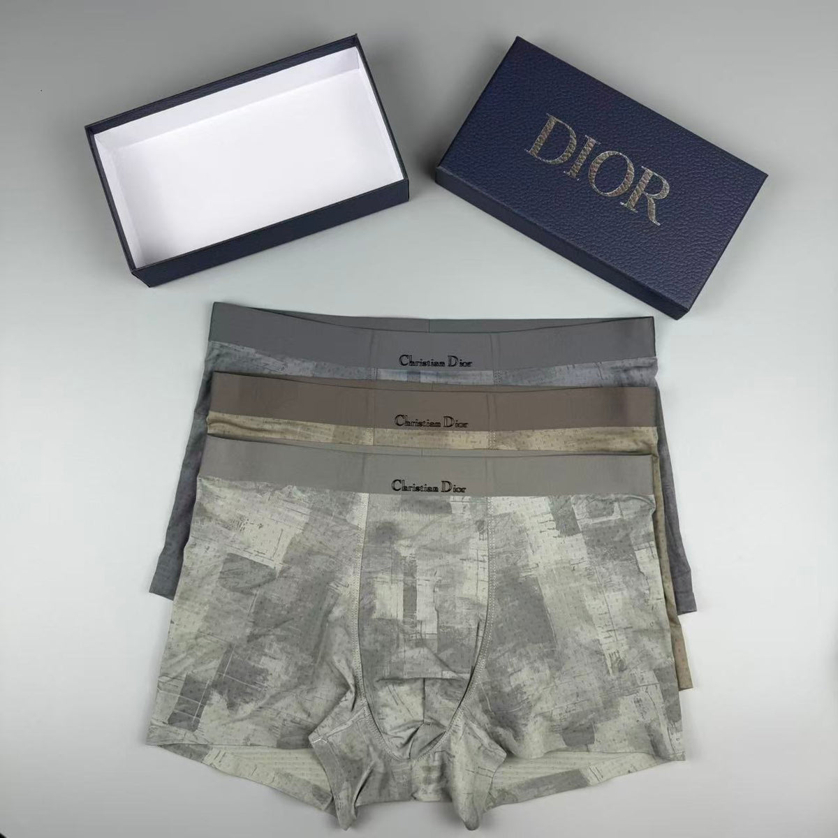 Dior Grey Tonal Camouflage Boxer Briefs, image 4