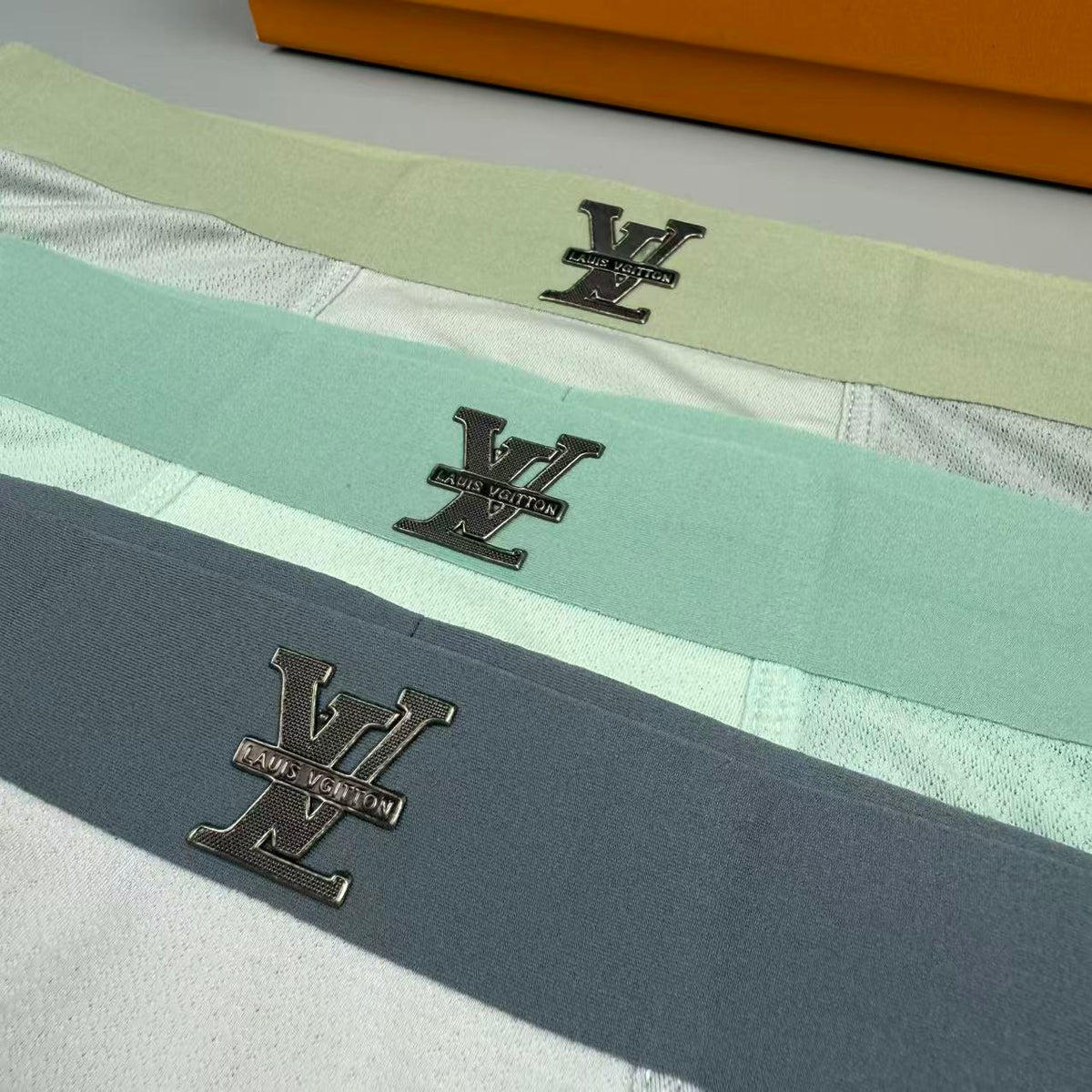 Louis Vuitton White Geometric Front Panel Boxer Briefs, image 4