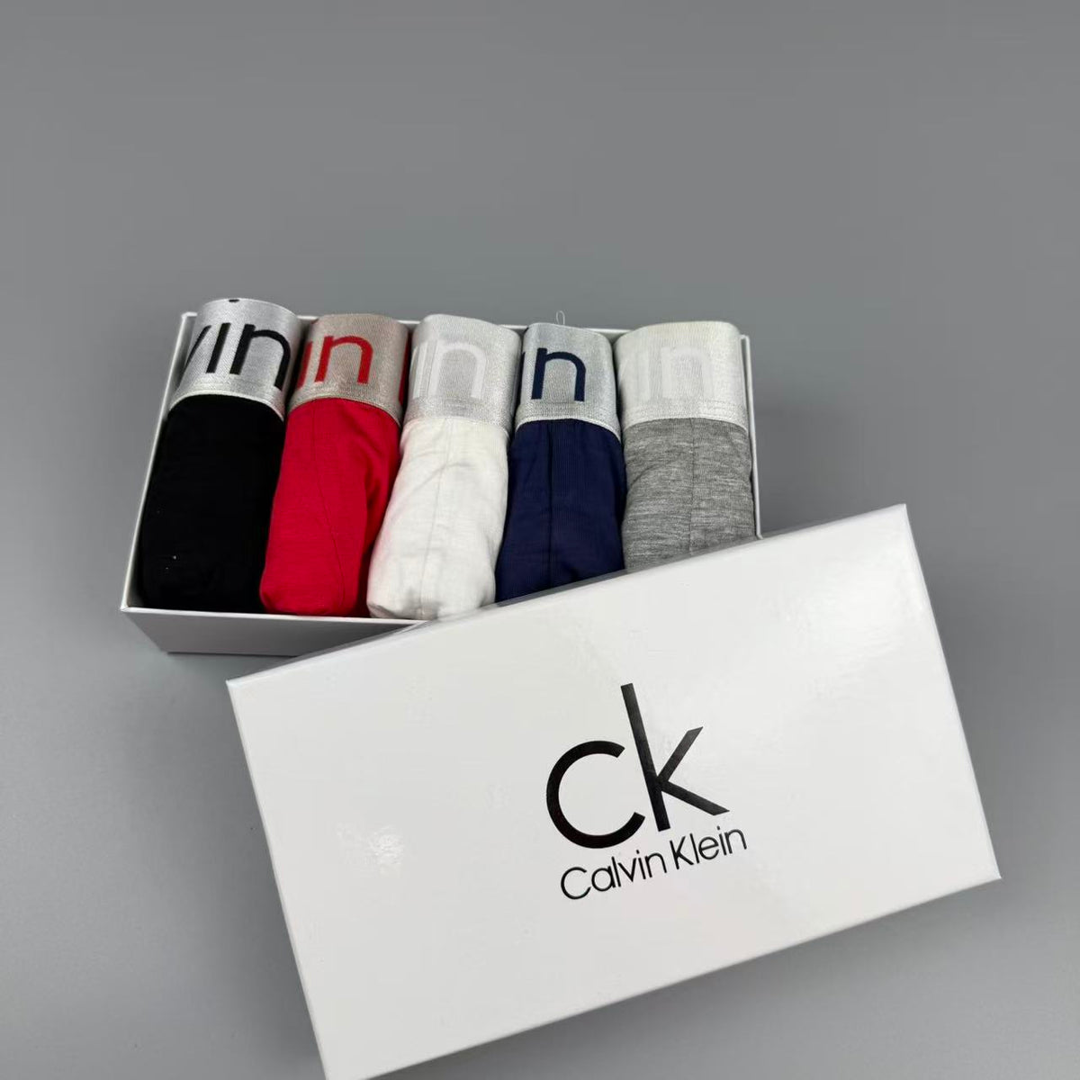 Calvin Klein Red Beige Wide Waistband Boxer Briefs, image 9