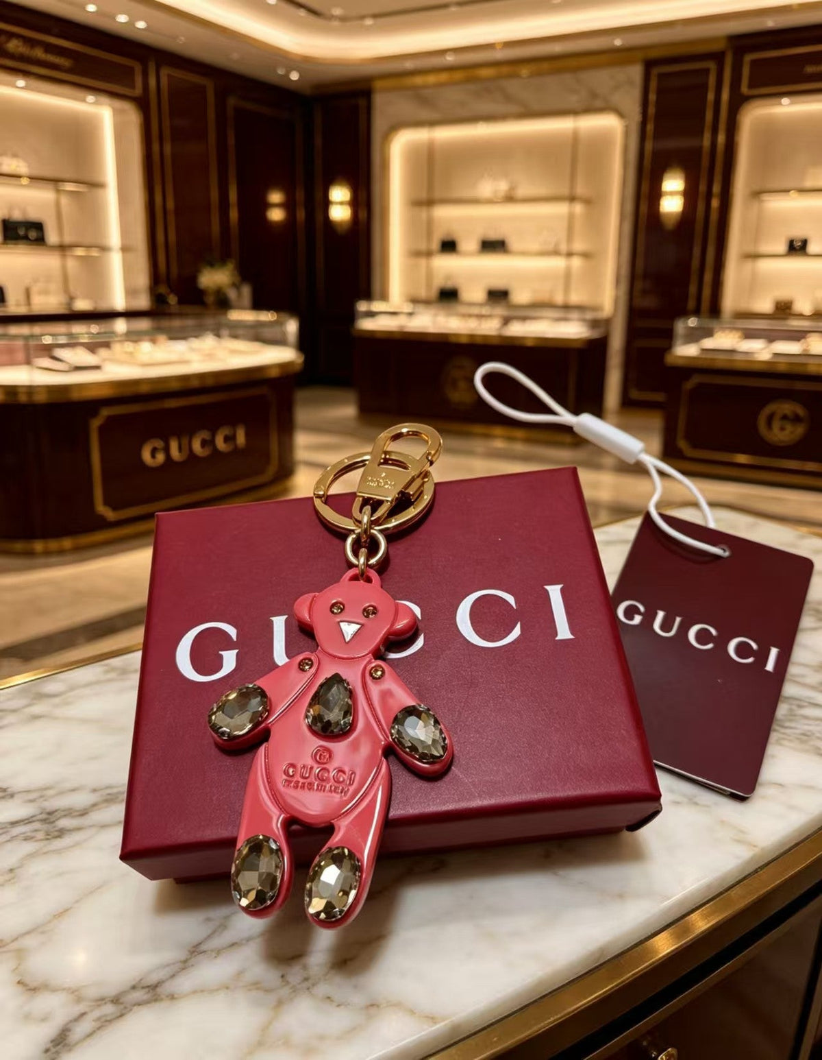 Gucci Crystal Vintage-Inspired Pink Jewelry - image 2