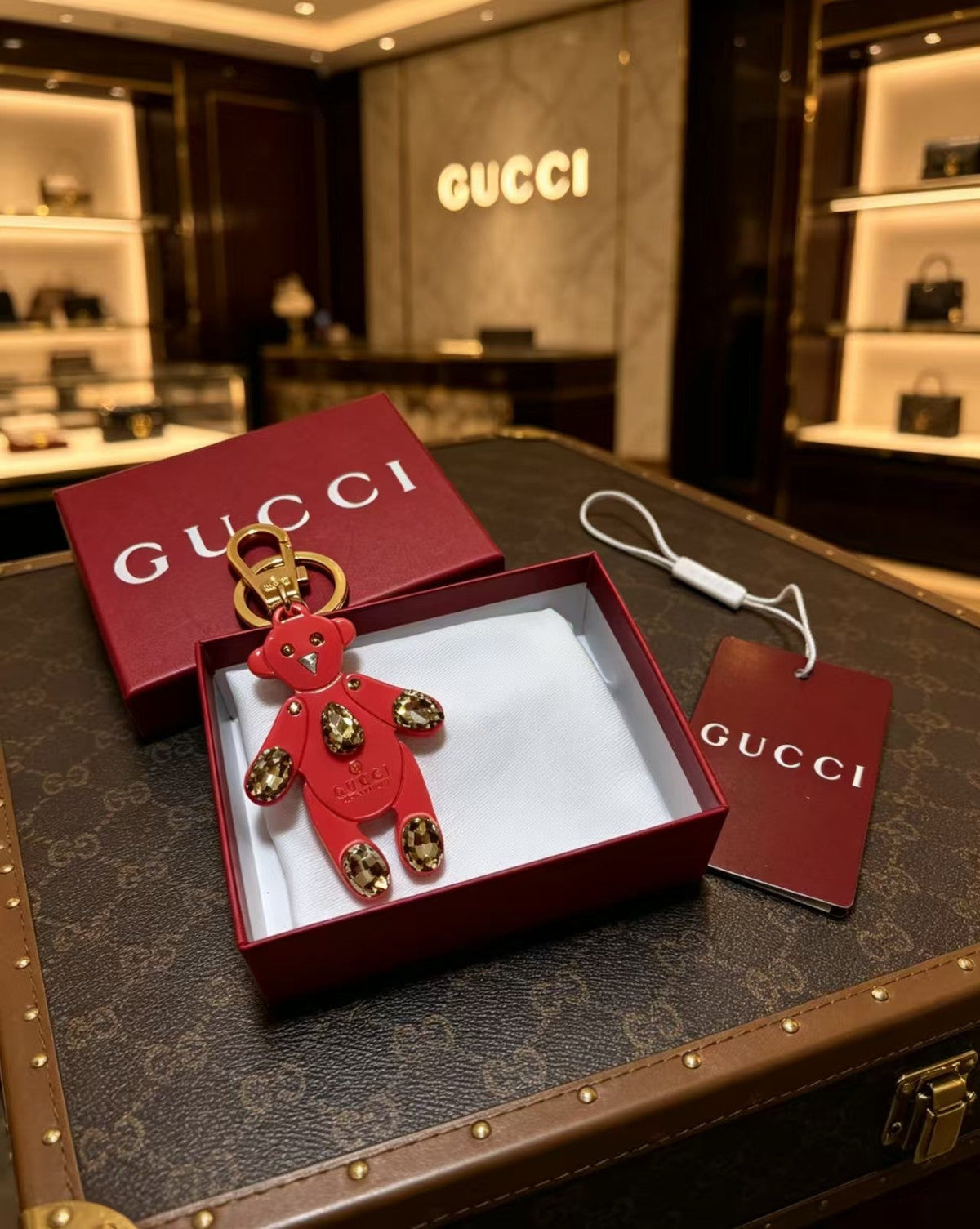 Gucci Crystal Vintage-Inspired Pink Jewelry - image 5