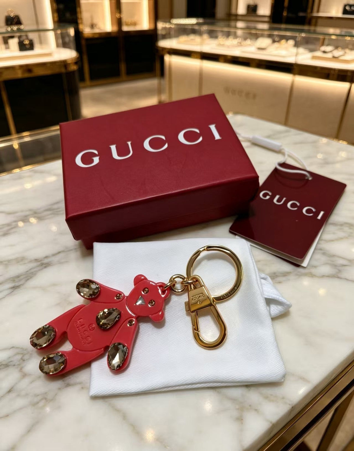 Gucci Crystal Vintage-Inspired Pink Jewelry - image 4