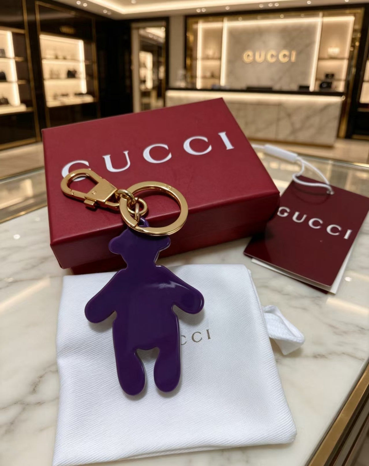 Gucci Crystal Vintage-Inspired Purple Jewelry - image 6