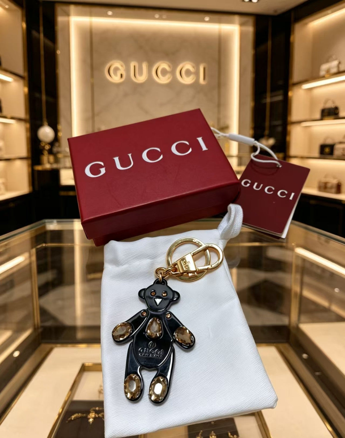 Gucci Crystal Vintage-Inspired Black Jewelry - image 5