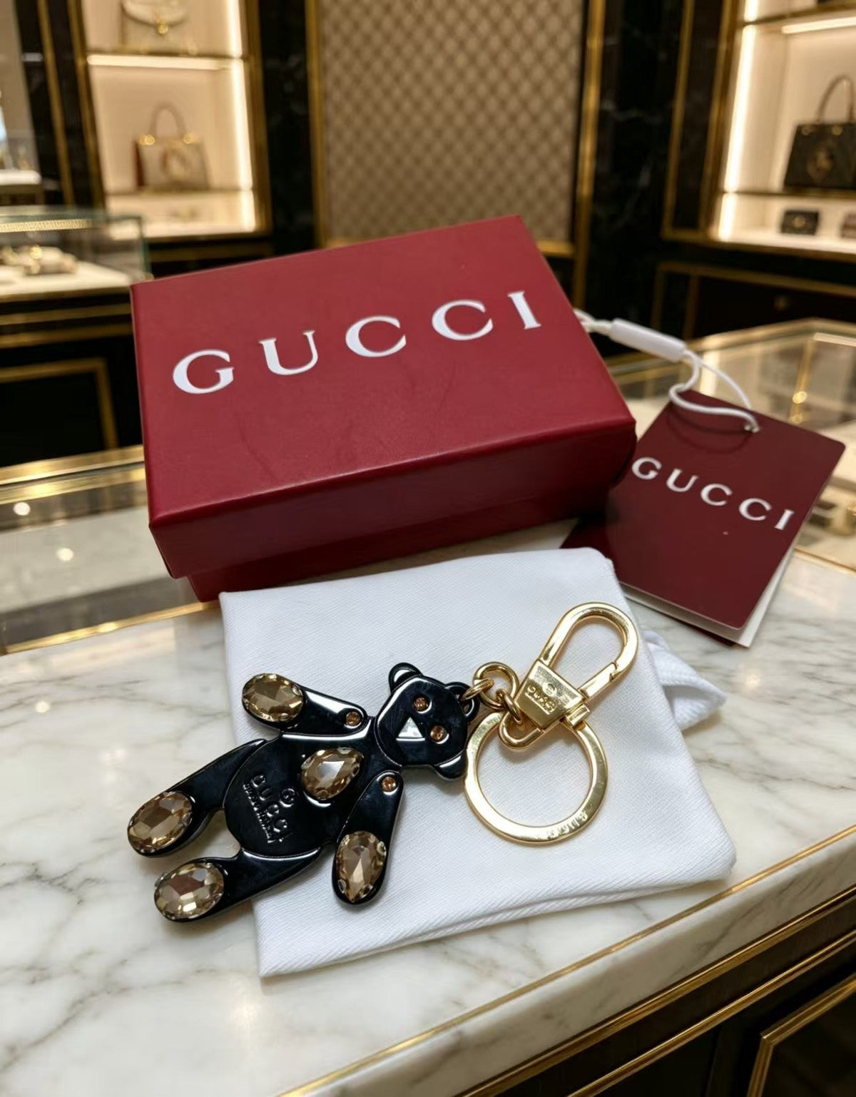 Gucci Crystal Vintage-Inspired Black Jewelry - image 4