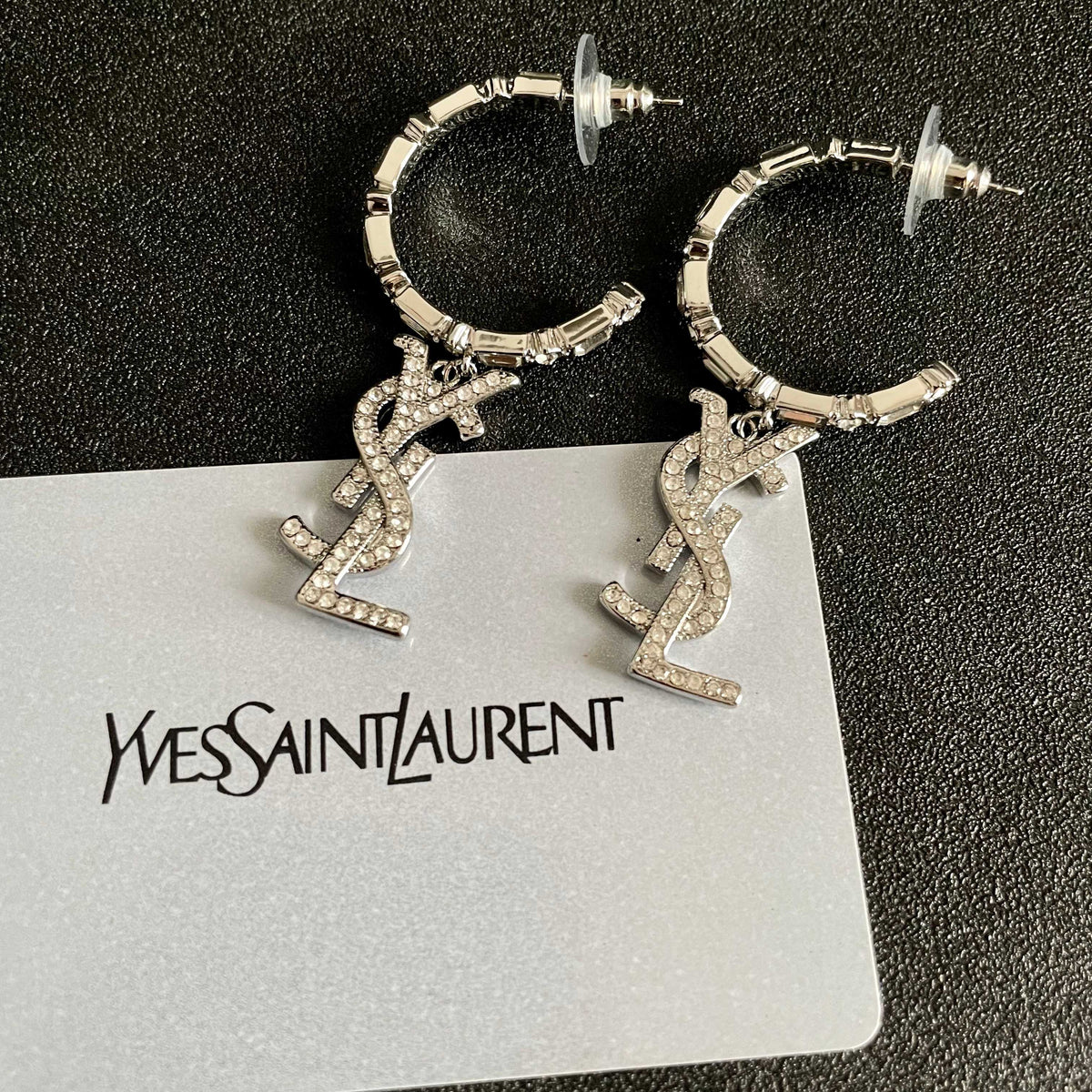 Saint Laurent Vintage-Inspired YSL Logo Stud Earrings – Style 02 - image 8