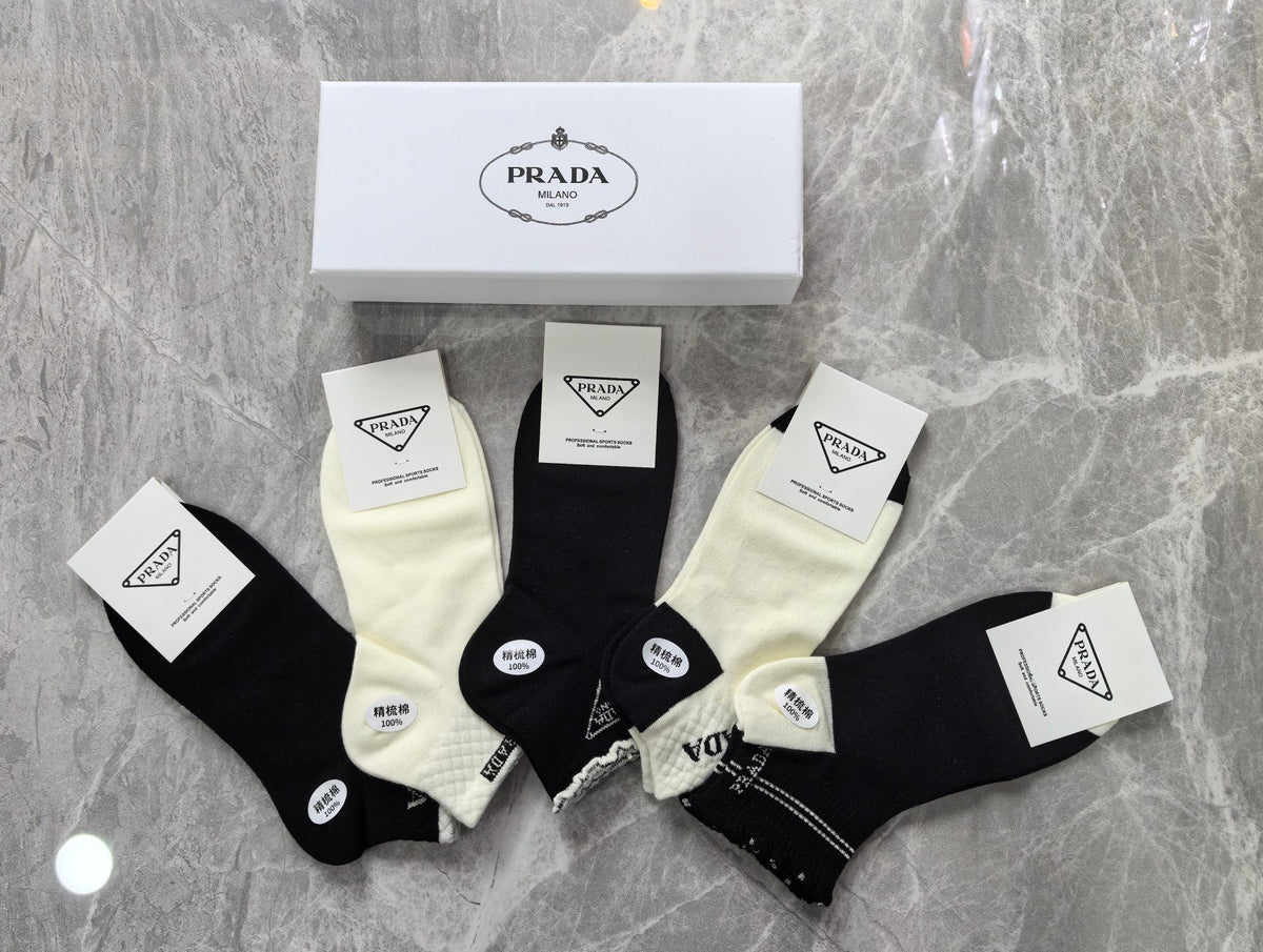 Prada Boxed Black White Triangle Patches Boxer Briefs, image 3