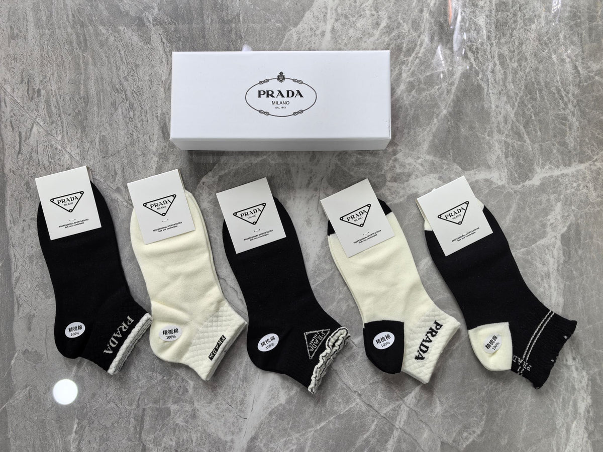 Prada Boxed Black White Triangle Patches Boxer Briefs, image 4