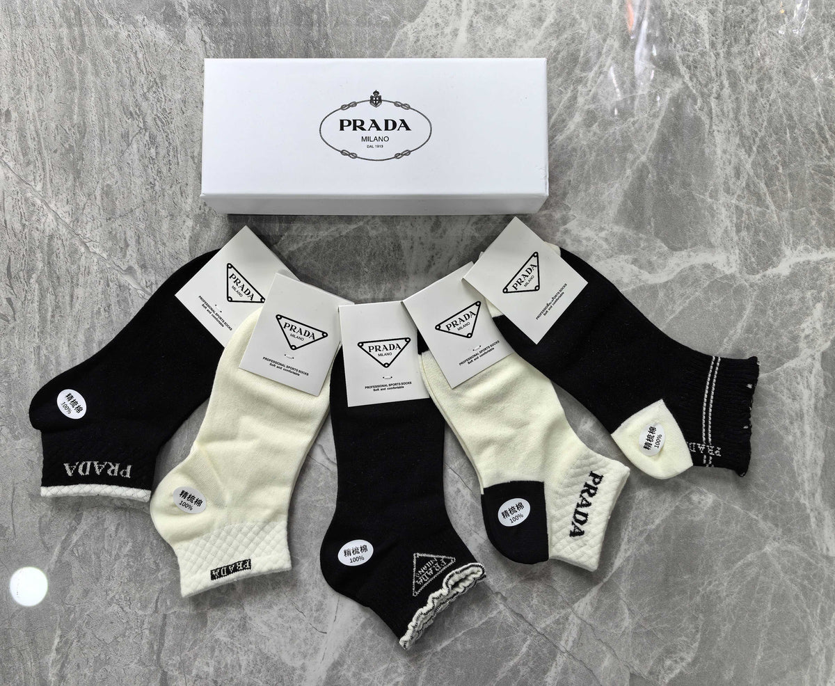 Prada Boxed Black White Triangle Patches Boxer Briefs, image 5