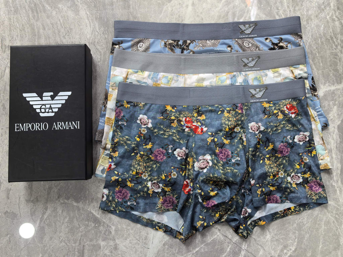 Emporio Armani Light Abstract Print Boxer Briefs, image 3