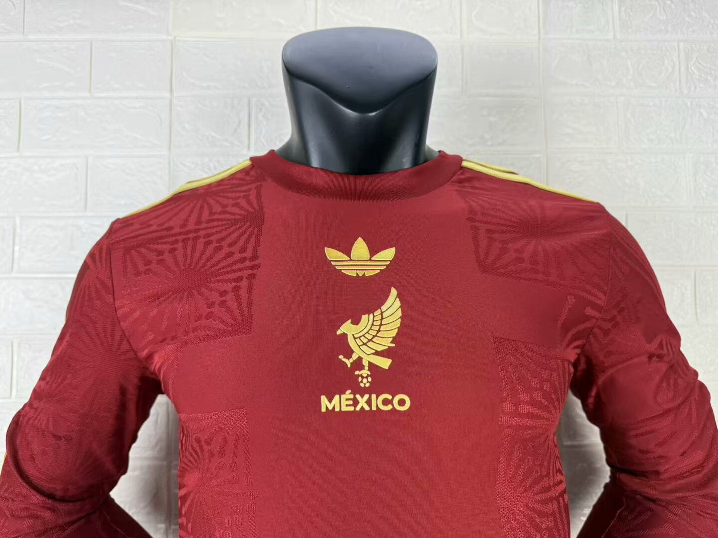 2025-26 Mexico Gold Cup Red Player Long Sleeve Jersey - Men's