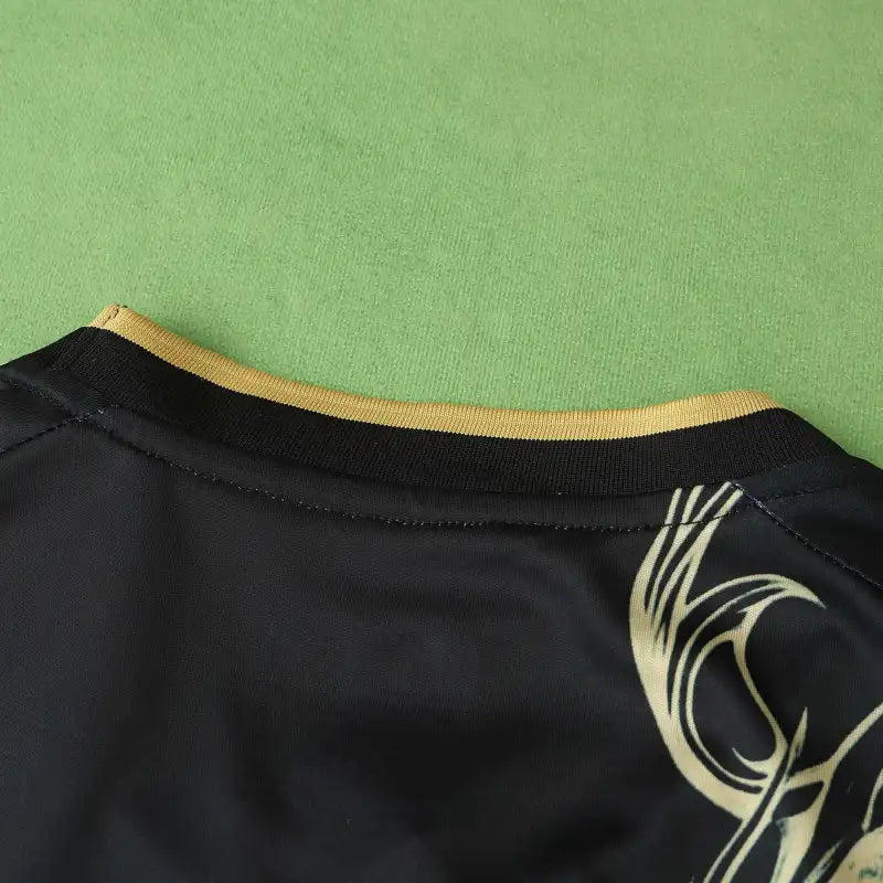 Real Madrid 2024/25 Chinese Dragon Special Edition Jersey – Black Gold Adidas Fan Version